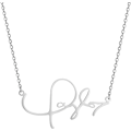 Miniatyrbild 1 av 4: TS-inspirerat Halsband för Kvinnor SWIFTIE Silver Signature