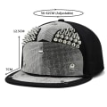 Miniatyrbild 2 av 5: Dubbade Baseball Flat Bill Cap Hat blue