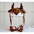 Miniatyrbillede 3 af 4: Jule-Plush Hat Der Bevæger Sig Når Man Klemmer Den Snowflake Elk