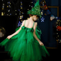 Miniatyrbild 3 av 5: Julklappsklänning för flickor med tutu och hatt för julparty 110