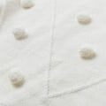 Miniatyrbillede 6 af 7: Dame Pom Pom Lanterne Langærmet Strikket Trøje White L