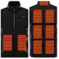 Miniatyrbilde 3 av 5: Varmeregulert Veste for Menn, Smart Elektrisk Oppvarmet Veste Red 2XL