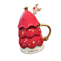 Miniatyrbillede 1 af 7: 450ml Juletræ Formet Kop Red