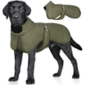 Miniatyrbild 1 av 5: Vattentäta Hundvinterjackor, Reflekterande Hundjackor för Kallt Väder Army Green 2XL