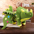 Miniatyrbillede 2 af 7: Dinosaur Plysdyr Blød Triceratops Plyslegetøj 40CM