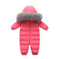 Miniatyrbild 2 av 5: Toddler Baby Flickor Pojkar Kappa Vinter Dun Jumpsuits pink 73cm