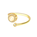 Miniatyrbild 1 av 5: Guldångest Ring för kvinnor, Fidget Ringar för Ångest för Kvinnor Style10