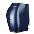 Miniatyrbild 3 av 7: Basic, hög midja, konstläder Bodycon Mini Pencil Kjol för kvinnor navy blue M