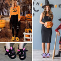 Miniatyrbillede 2 af 9: Halloween Flagermus Åbne Tå Fuzzy Tøfler Black US 14