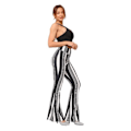 Miniatyrbild 2 av 4: Print Stretch Bell Bottom Flare Palazzo Byxor Byxor style 3 L