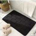 Miniatyrbillede 2 af 5: Superabsorberende Hurtigtørrende Badeværelsessvamp Gulvmåtte Black 50*80CM