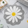 Miniatyrbillede 1 af 8: Sød Bademåtte, Blomstertæppe, Vandabsorberende Skridsikker Måtte Grey