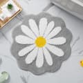 Sød Bademåtte, Blomstertæppe, Vandabsorberende Skridsikker Måtte Grey