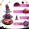 Miniatyrbillede 2 af 8: Cupcake Stativ til Halloween Fest Dekorationer 3-lags Dessert Stativ Style 1