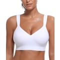 Miniatyrbild 1 av 4: Damsele Elastisk enfärgad BH Sport Yoga Sömlös BH White XL