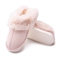 Miniatyrbillede 5 af 6: Dames Fuzzy Memory Foam Tøfler Fluffy Vinter Hjemmesko Beige 39