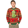 Miniatyrbild 4 av 5: 3D Röd och Grön Vuxen Jumper Fula Julkläder Rabbit M