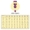 Miniatyrbilde 5 av 5: Digital Circus Kostyme for Barn Pomni Kostyme Jumpsuit Style 6 140