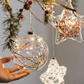Miniatyrbillede 3 af 5: LED Glas Juletræskugler Lysende Julepynt Indendørs Velegnet Style2