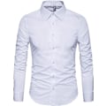 Pikkukuva 1 / 4: Miesten Slim Cotton Pitkähihainen Napit-Paita White M