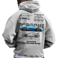 Miniatyrbillede 1 af 6: Mænds Setcar Porsche911 Print Hoodie Mænds og Kvinders Mode Hættetrøje Color13 2XL