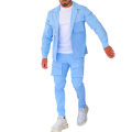 Miniatyrbild 1 av 7: Sweatsuits för män Långärmad Casual 2-delad Sky Blue L