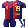 Miniatyrbillede 1 af 3: Lamine Yamal #19 Hjemmefodboldtrøje 2024/25 #19 26