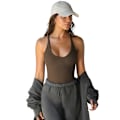 Miniatyrbilde 3 av 6: V-hals Racerback Tanktopp for Kvinner, Ribbet Lang Tanktopp Green XS