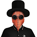 Pikkukuva 1 / 5: Lintupeakkaiset Pääpeitteet Maskeeraukseen Orange Black