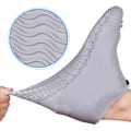 Pikkukuva 5 / 6: Vedenpitävät kengänsuojukset, uudelleenkäytettävät, liukumattomat sadekengänsuojukset lapsille, miehille ja naisille Grey XL