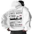 Miniatyrbillede 1 af 6: Mænds Setcar Porsche911 Print Hoodie Mænds og Kvinders Mode Hættetrøje Color9 M