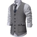 Miniatyrbilde 2 av 8: Herre Casual Singelbryst Vest Gray 2XL