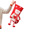 Miniatyrbild 3 av 3: Julstrumpor snögubbe för familjens juldekorationer red