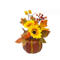 Miniatyrbilde 1 av 5: Kunstige gresskar, edderkopper og lønneblader høstdekorasjon gresskar til Halloween og høstdekorasjon Style3