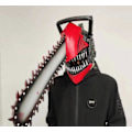 Pikkukuva 3 / 3: Halloween Chainsaw Man -lateksipää M