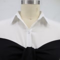 Miniatyrbilde 6 av 9: Kvinners Knyteforan Lang Ermet Kort Skjortekjole White XL