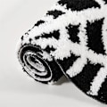 Miniatyrbillede 4 af 8: Gotisk Tæppe Edderkoppespind Indendørs Halloween Tæppe Black White 50*80cm