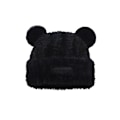 Miniatyrbilde 1 av 6: Søt Fuzzy Bjørnøre Beaniehatt for Kvinner Black