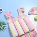 Miniatyrbild 3 av 6: Baby Toddler Flickor Flytväxt Badkläder Badkläder Volanger M