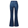 Miniatyrbild 2 av 3: Utsvängda jeans för dam, hög midja med knappar, vida byxor med utsvängd nederkant blue 4XL
