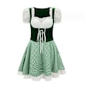Miniatyrbild 1 av 5: Damkläder Oktoberfest Snörning Rutiga Uniform Green M