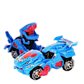 Miniatyrbild 1 av 3: Elektrisk Automatisk Dinosaur Transformerbil blue
