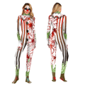 Clown Dräkt Kvinnors Halloween Bodysuit Dräkt M