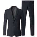 Miniatyrbild 1 av 5: Män Slim Fit Suit Blazer Klänning Business Bröllopsfest black M