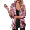 Miniatyrbild 1 av 8: Kvinnlig Blazer, Lättviktig, Långärmad, Enknapp, Slank Blazer Pink S