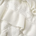 Miniatyrbillede 6 af 9: Kvinders Hule Ud Crochet Knit Shorts med Rufflet Lag White L
