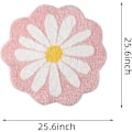 Miniatyrbillede 2 af 8: Sød Bademåtte, Blomstertæppe, Vandabsorberende Skridsikker Måtte Khaki