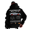 Miniatyrbillede 1 af 6: Mænds Setcar Porsche911 Print Hoodie Mænds og Kvinders Mode Hættetrøje Color5 2XL