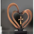 Miniatyrbild 5 av 5: Love heart skrivbordsprydnad Enkelt hartshantverk Color