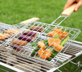 Grillkorg i rostfritt stål, tillbehör för utomhusgrill